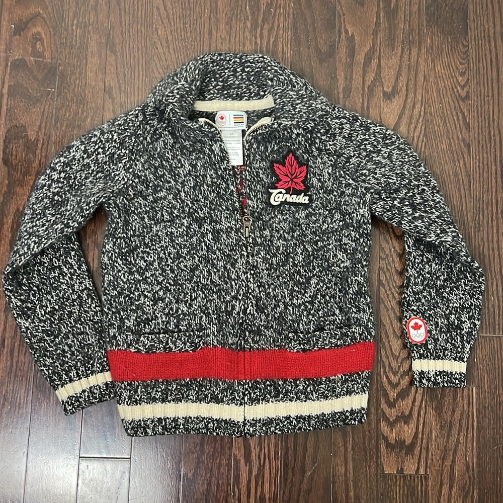 Hudson’s Bay Canada Olympic Toddler 100% Lambswool Jacket Size 5/6
